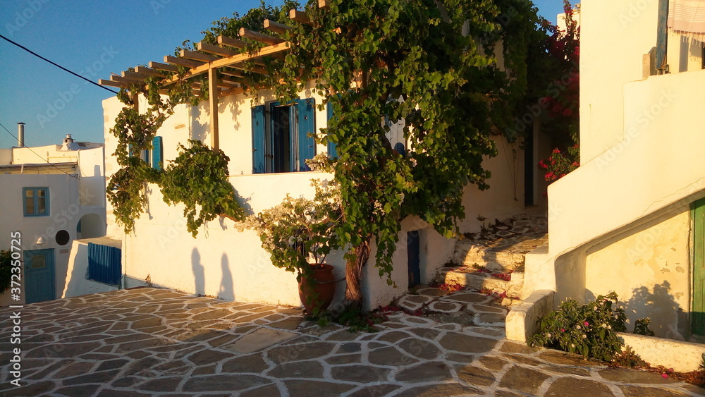 Grèce - Les Cyclades - Île de Paros - Parikia - Ruelle dans la vielle ville