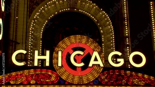 'Chicago' neon sign