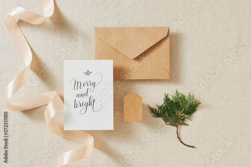 Christmas greeting card.