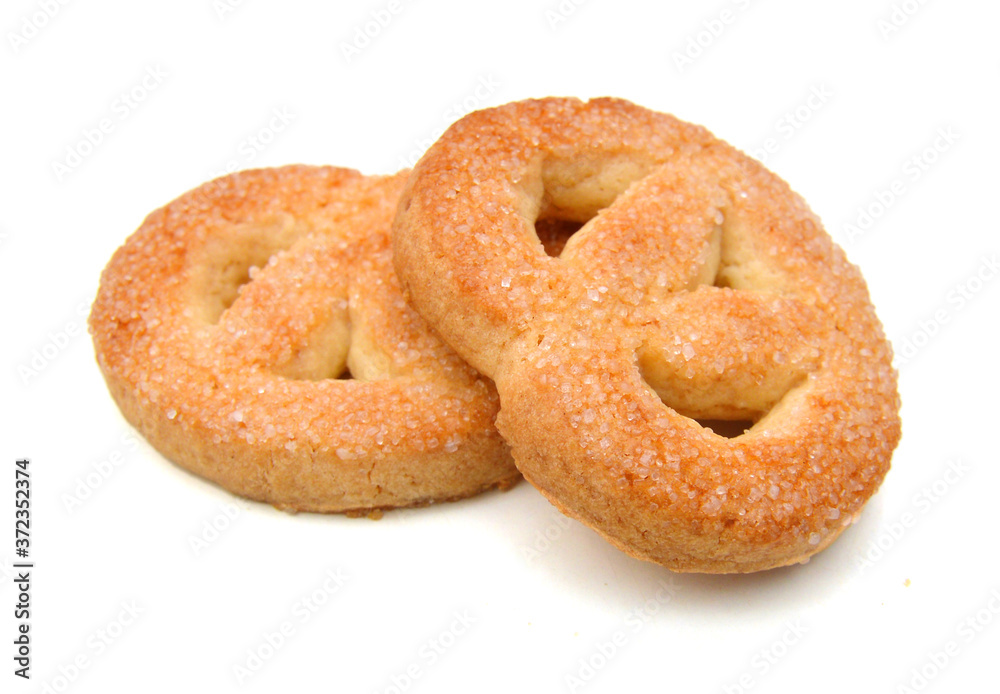 Sweet cookies isolated on a white background Sweet cookies isolated on a white background