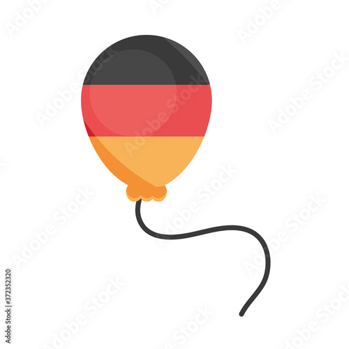 oktoberfest beer festival, german flag in balloon decoration celebration traditional design