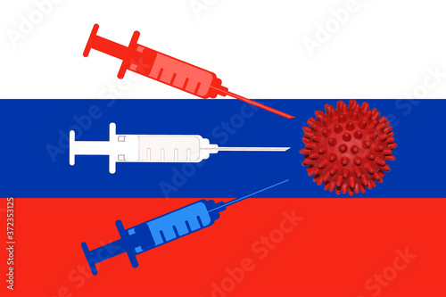 Coronavirus Pandemic. The world's first vaccine is available. Content for the designer.