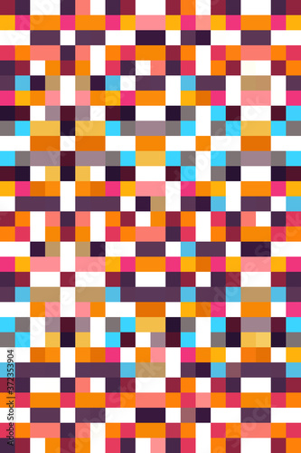 Funky minimal Vibrant pixel Mosaic Background/Pattern photo