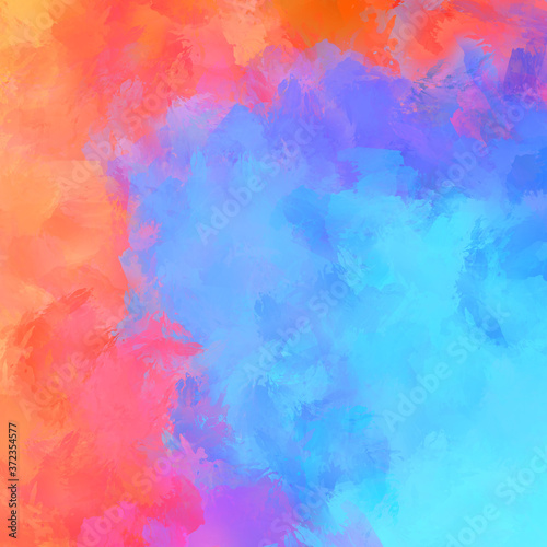Strokes of paint. 2D Illustration. Brushed Painted Abstract Background. Brush stroked painting. Modern art. © Hybrid Graphics