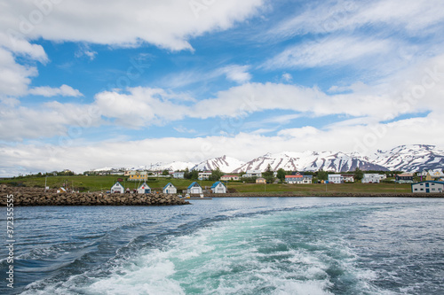 The village on island of Hrisey in Iceland © Gestur