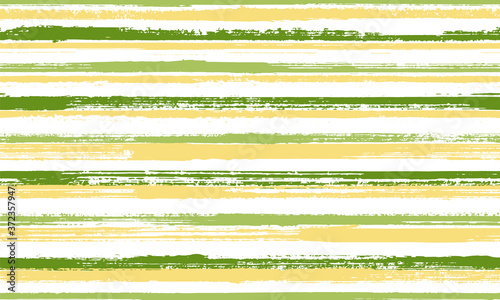 Watercolor hand drawn irregular stripes vector seamless pattern. Colored tartan plaid print design. 