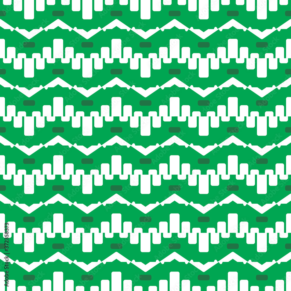 Vector seamless pattern texture background with geometric shapes, colored in green, white colors. Vector seamless pattern texture background with geometric shapes, colored in green, white colors.