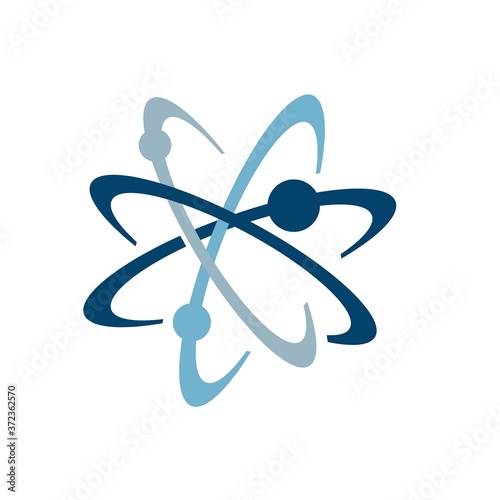 Orbit Tech Logo Template Design. Creative Vector Emblem, for Icon or Design Concept.