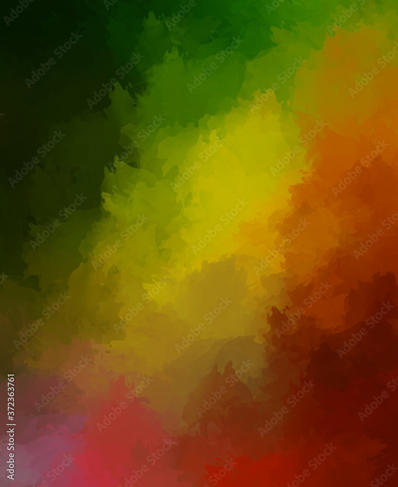 Creative abstract painting. Background with artistic brush strokes. Colorful and vibrant illustration. Painted art.