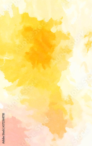 Watercolor painted background. Abstract Illustration wallpaper. Brush stroked painting. 2D Illustration.