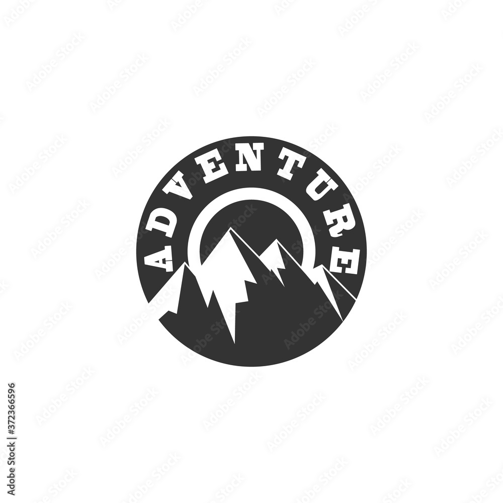 creative mountain adventure, illustration outdoor logo vector creative mountain adventure, illustration outdoor logo vector