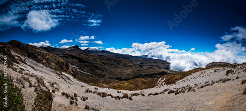 Paisajes del parque Nacional los Nevados PNN  nevado del Ruiz  el Cisne  montalas de Colombia  Antioquia  Quindio  Caldas y Risaralda