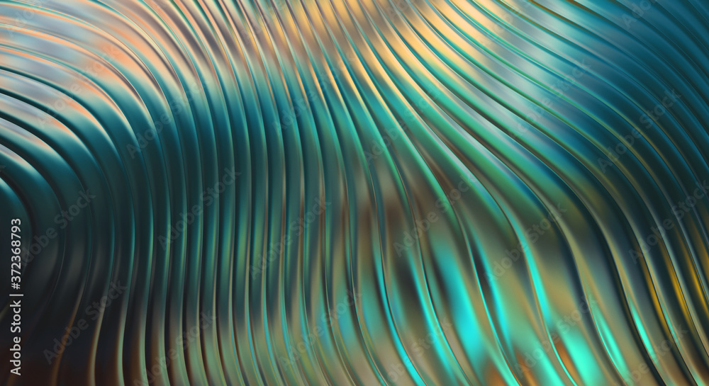 Obraz premium Abstract background. Colorful wavy design wallpaper. Graphic illustration.