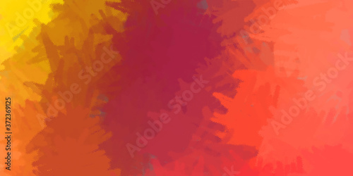 Painted artistic creation. Brushed vibrant wallpaper. Unique and creative illustration. Abstract background of colorful brush strokes.