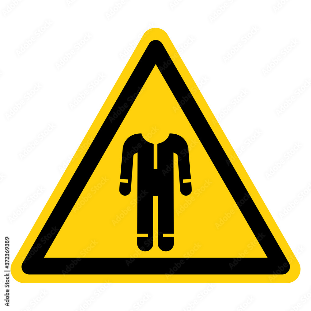Warning Wear Protective Clothing Symbol Sign ,Vector Illustration, Isolate On White Background Label. EPS10 Warning Wear Protective Clothing Symbol Sign ,Vector Illustration, Isolate On White Background Label. EPS10