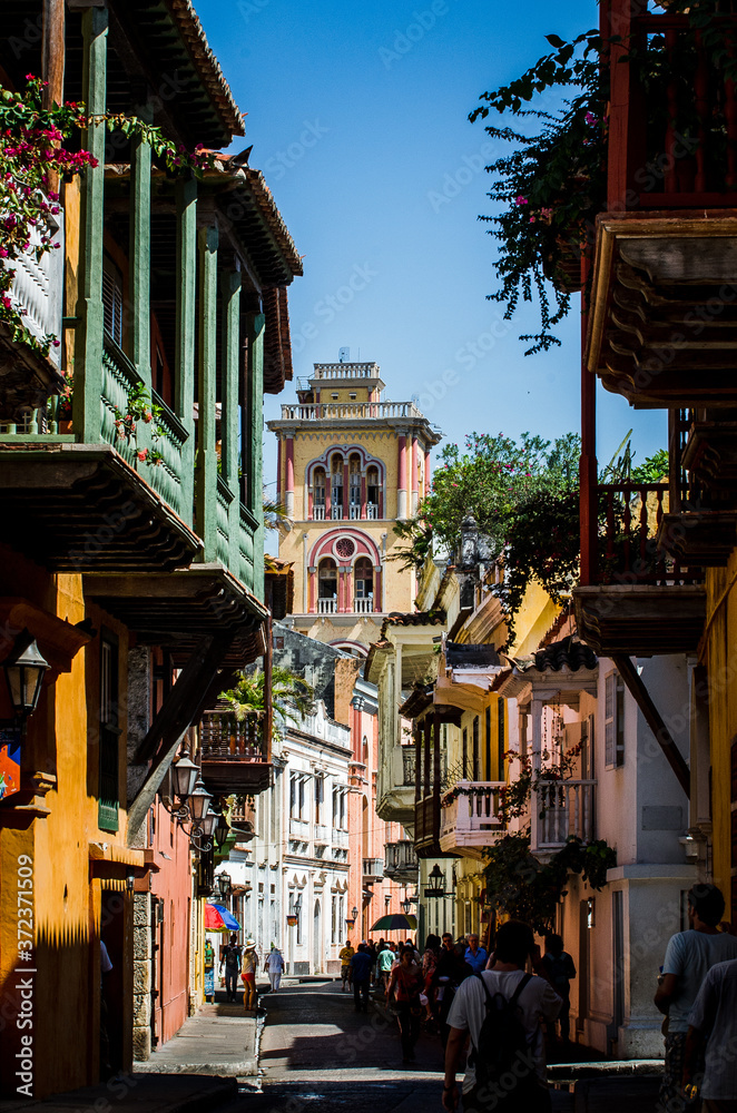 Arquitectura colonial en Cartagena, Bolivar_ Colombia, ciudad Amurallada de Colombia, arquitectura tradicional 