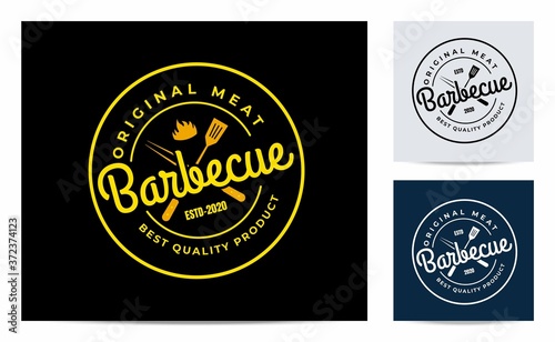 Barbecue logo or stamp