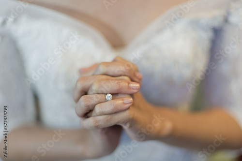 wedding ring close up hand
