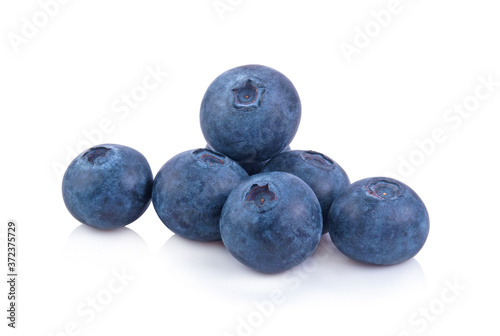 Blueberry. Fresh berries isolated on white background.