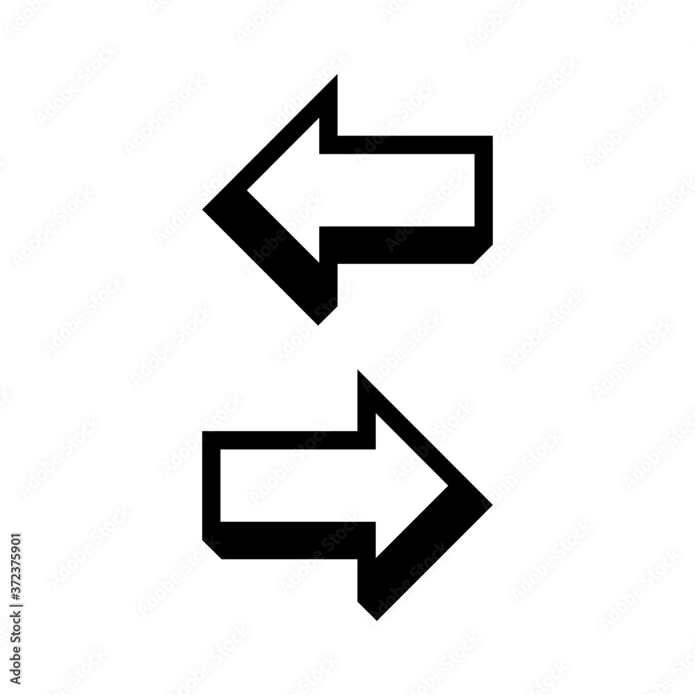 left and right arrows, navigation and direction icon left and right arrows, navigation and direction icon