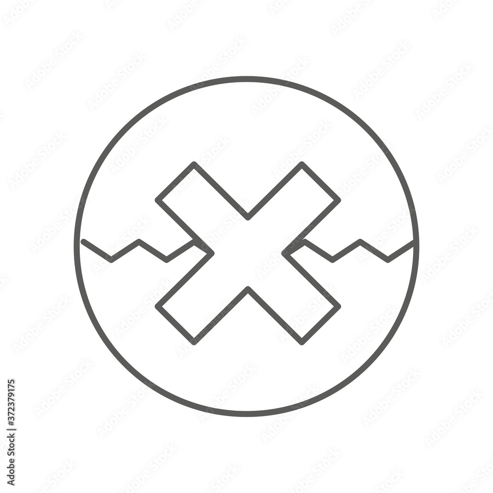 Non corrosive surface concept isolated icon Non corrosive surface concept isolated icon