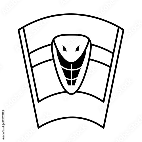 nefertiti hat icon, line style
