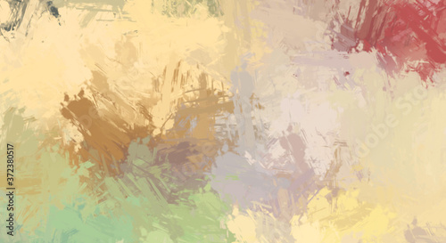 Brushed Painted Abstract Background. Brush stroked painting. Artistic vibrant and colorful wallpaper.. © Hybrid Graphics