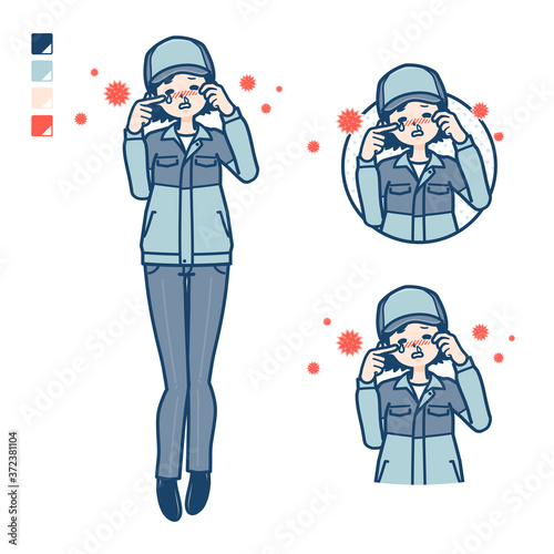 simple delivery woman_hay fever
