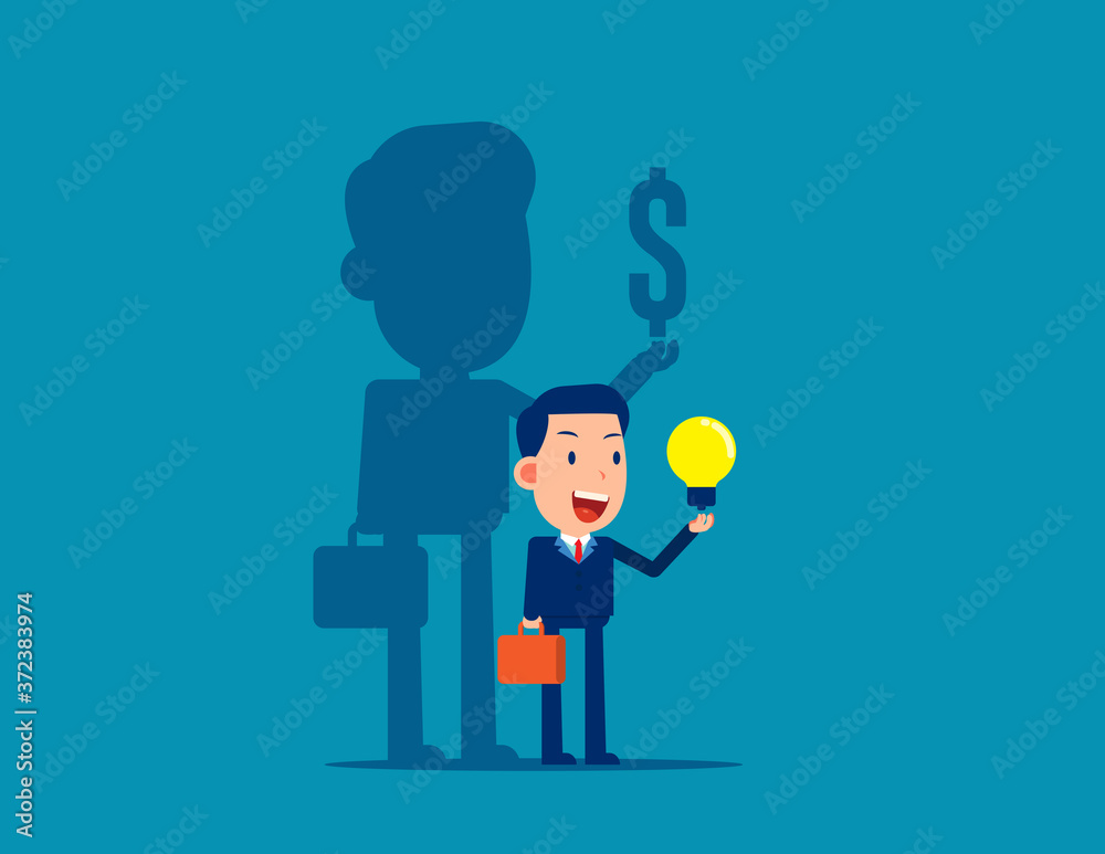 The idea of making money for business The idea of making money for business