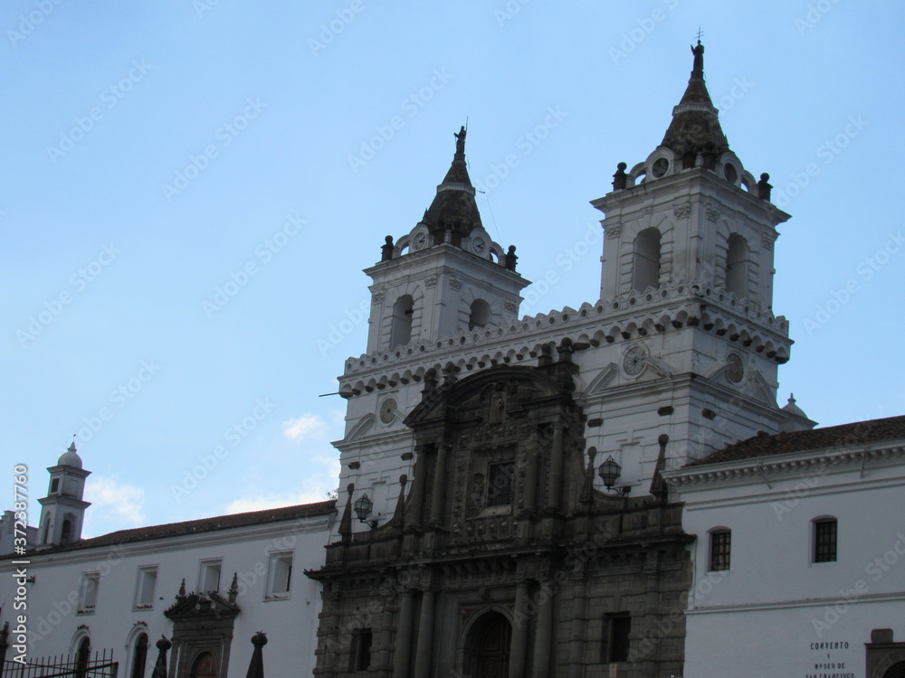 HISTORIC CENTER.  QUITO, ECUADOR.  SAINT FRANCIS CHURCH