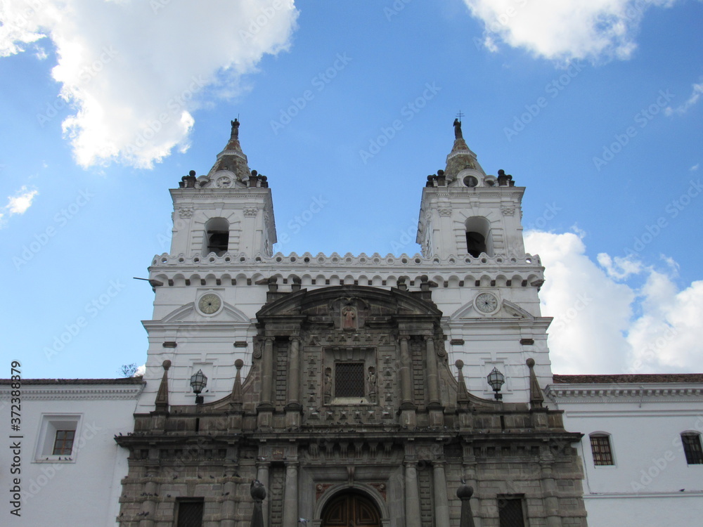 HISTORIC CENTER.  QUITO, ECUADOR. SAINT FRANCIS CHURCH
