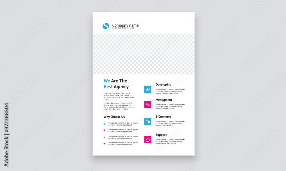 Corporate web flyer design template Corporate web flyer design template