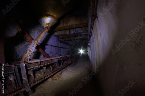 dark sewer corridors with lantern © Дмитрий Солодянкин