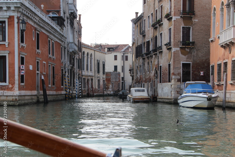 Venetian canal scene, Venice, Italy.