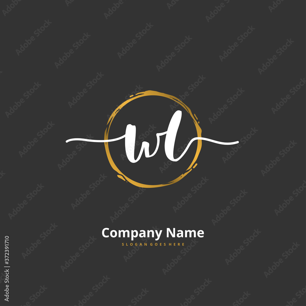 W L WL Initial handwriting and signature logo design with circle. Beautiful design handwritten logo for fashion, team, wedding, luxury logo. W L WL Initial handwriting and signature logo design with circle. Beautiful design handwritten logo for fashion, team, wedding, luxury logo.