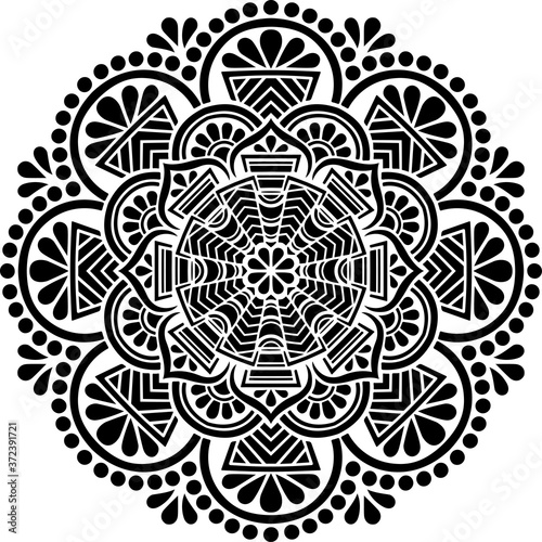 Mandala Pattern Stencil doodles sketch