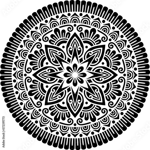 Mandala Pattern Stencil doodles sketch