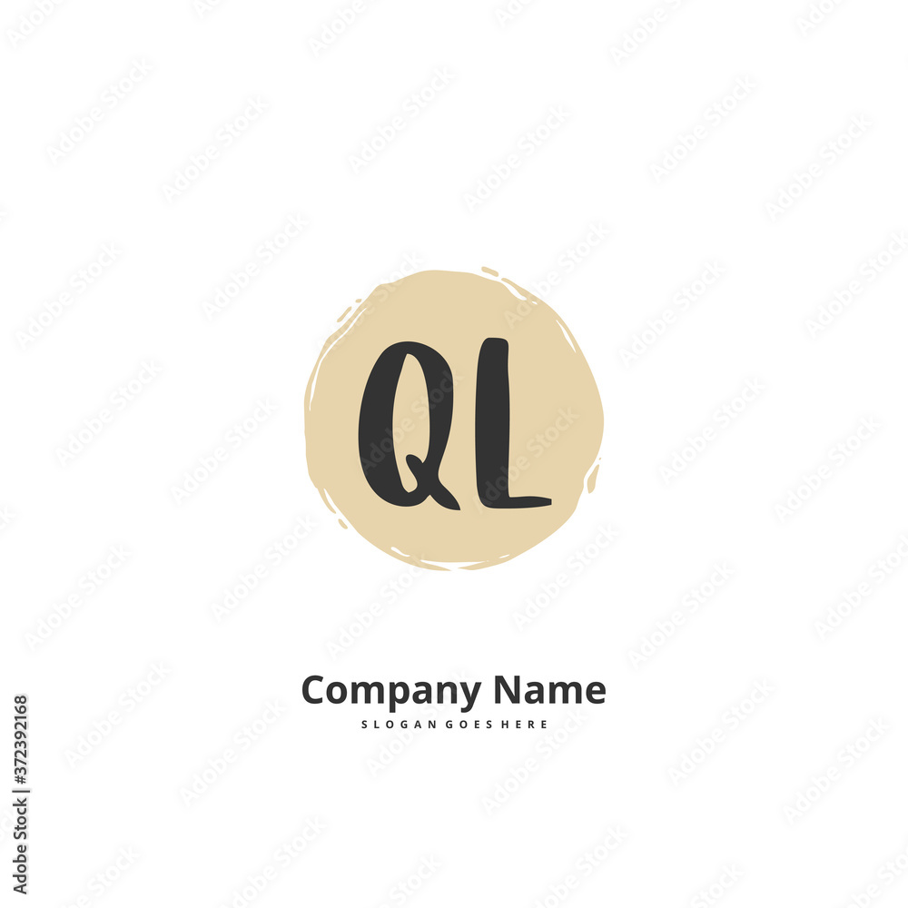 Q L QL Initial handwriting and signature logo design with circle. Beautiful design handwritten logo for fashion, team, wedding, luxury logo. Q L QL Initial handwriting and signature logo design with circle. Beautiful design handwritten logo for fashion, team, wedding, luxury logo.