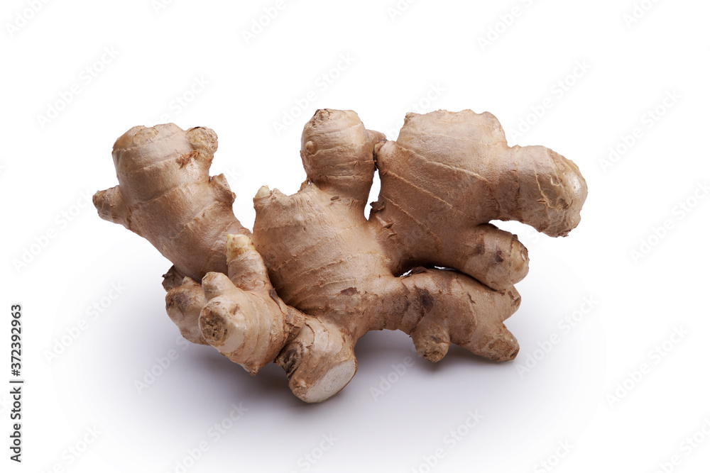 ginger root with clipping path on white background ginger root with clipping path on white background