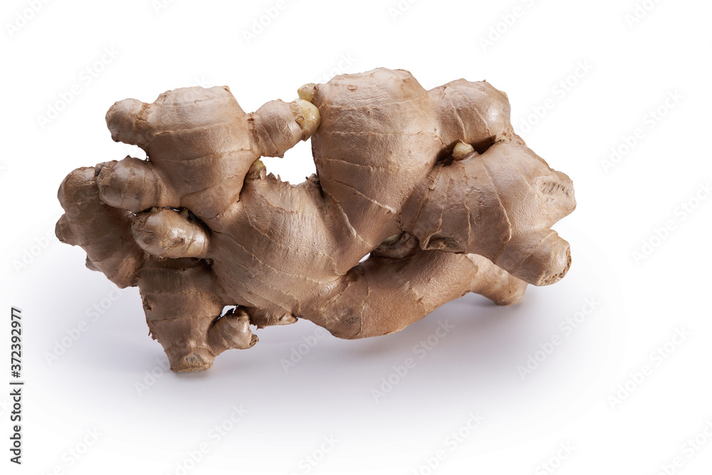 ginger root with clipping path on white background ginger root with clipping path on white background