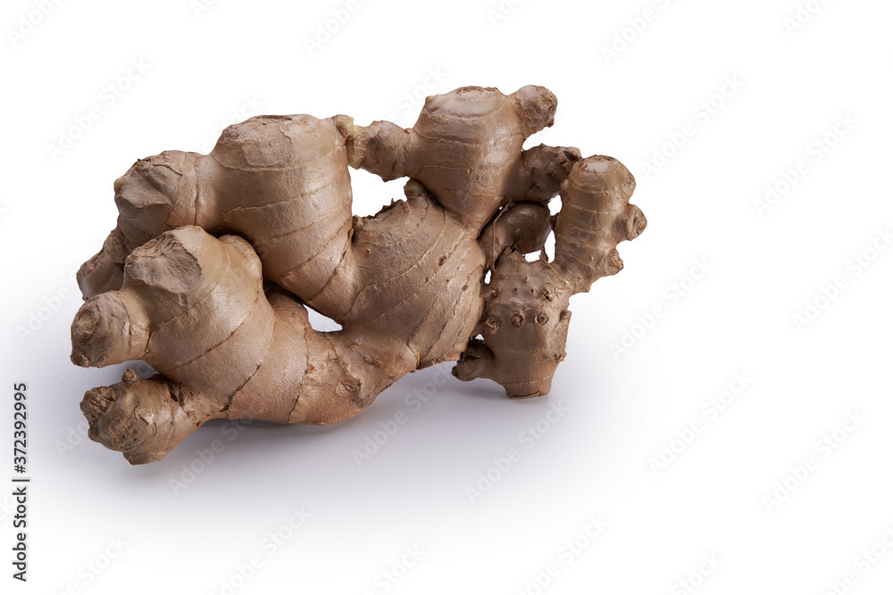 ginger root with clipping path on white background ginger root with clipping path on white background