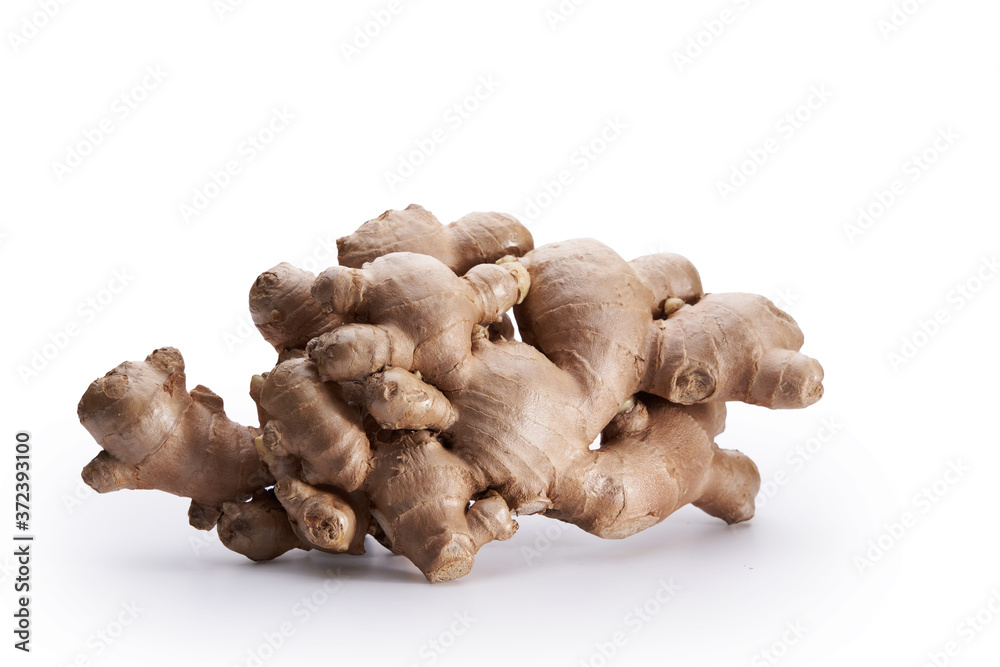 ginger root with clipping path on white background ginger root with clipping path on white background