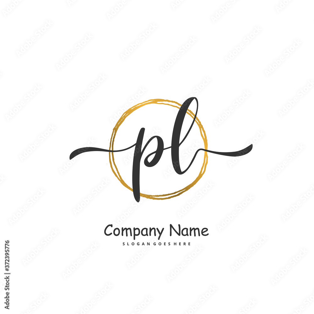 P L PL Initial handwriting and signature logo design with circle. Beautiful design handwritten logo for fashion, team, wedding, luxury logo. P L PL Initial handwriting and signature logo design with circle. Beautiful design handwritten logo for fashion, team, wedding, luxury logo.