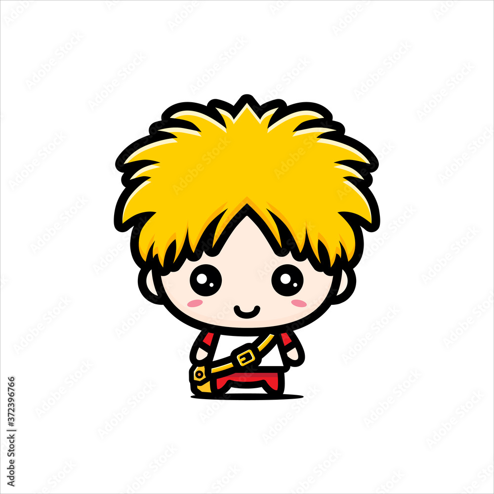 cute boy character vector design cute boy character vector design