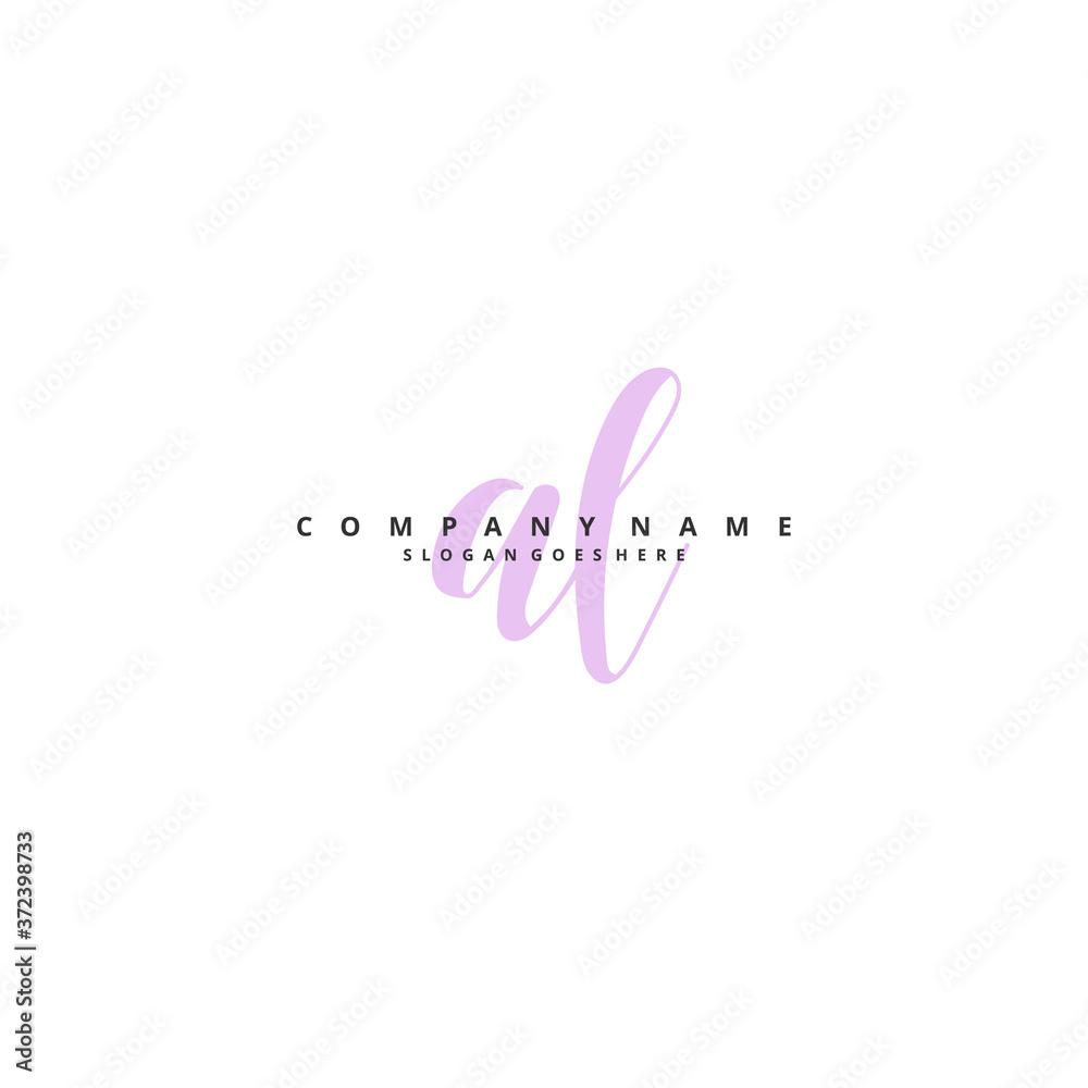 A L AL Initial handwriting and signature logo design with circle. Beautiful design handwritten logo for fashion, team, wedding, luxury logo.