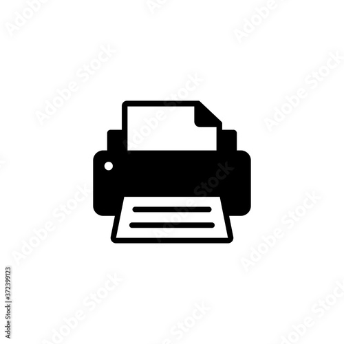 Printer, fax icon. Vector on isolated white background. EPS 10.