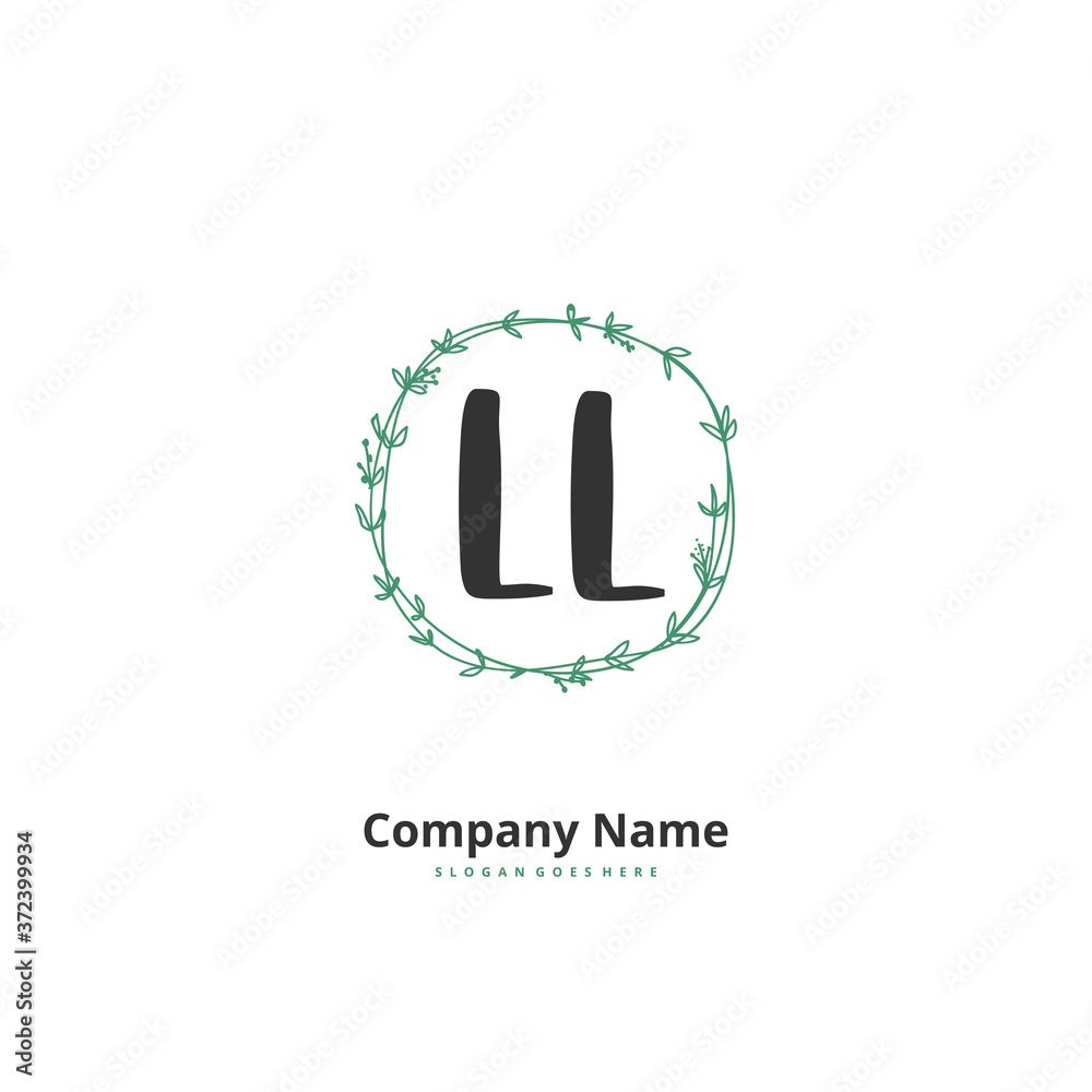 L LL Initial handwriting and signature logo design with circle. Beautiful design handwritten logo for fashion, team, wedding, luxury logo. L LL Initial handwriting and signature logo design with circle. Beautiful design handwritten logo for fashion, team, wedding, luxury logo.