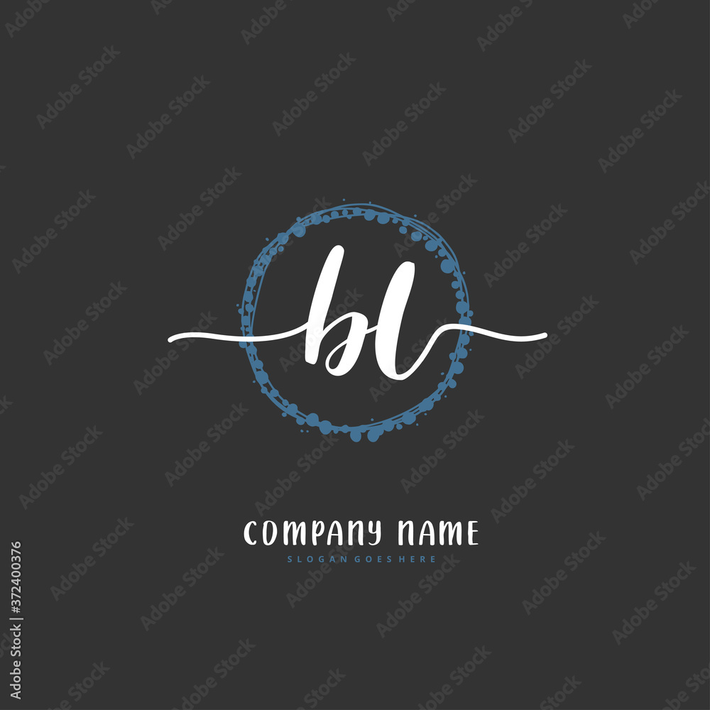 B L BL Initial handwriting and signature logo design with circle. Beautiful design handwritten logo for fashion, team, wedding, luxury logo. B L BL Initial handwriting and signature logo design with circle. Beautiful design handwritten logo for fashion, team, wedding, luxury logo.