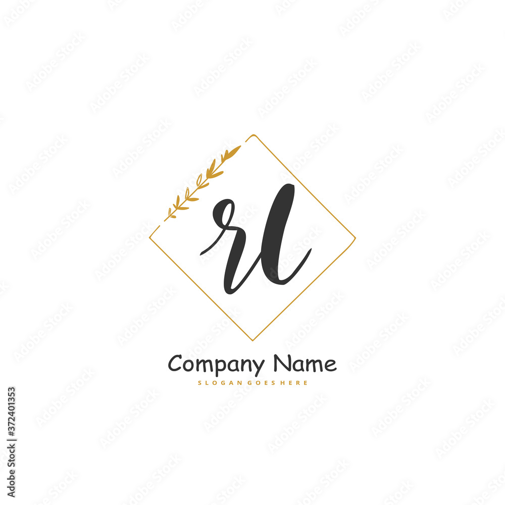 R L RL Initial handwriting and signature logo design with circle. Beautiful design handwritten logo for fashion, team, wedding, luxury logo. R L RL Initial handwriting and signature logo design with circle. Beautiful design handwritten logo for fashion, team, wedding, luxury logo.
