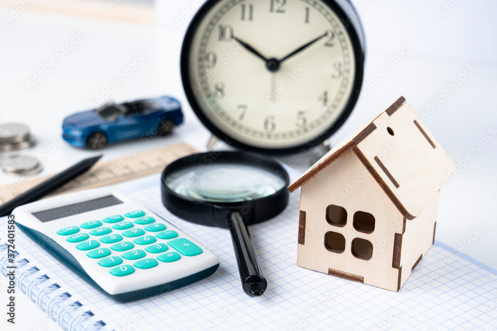 Search and purchase of real estate, selective focus, tinted image, concept of buying real estate Search and purchase of real estate, selective focus, tinted image, concept of buying real estate